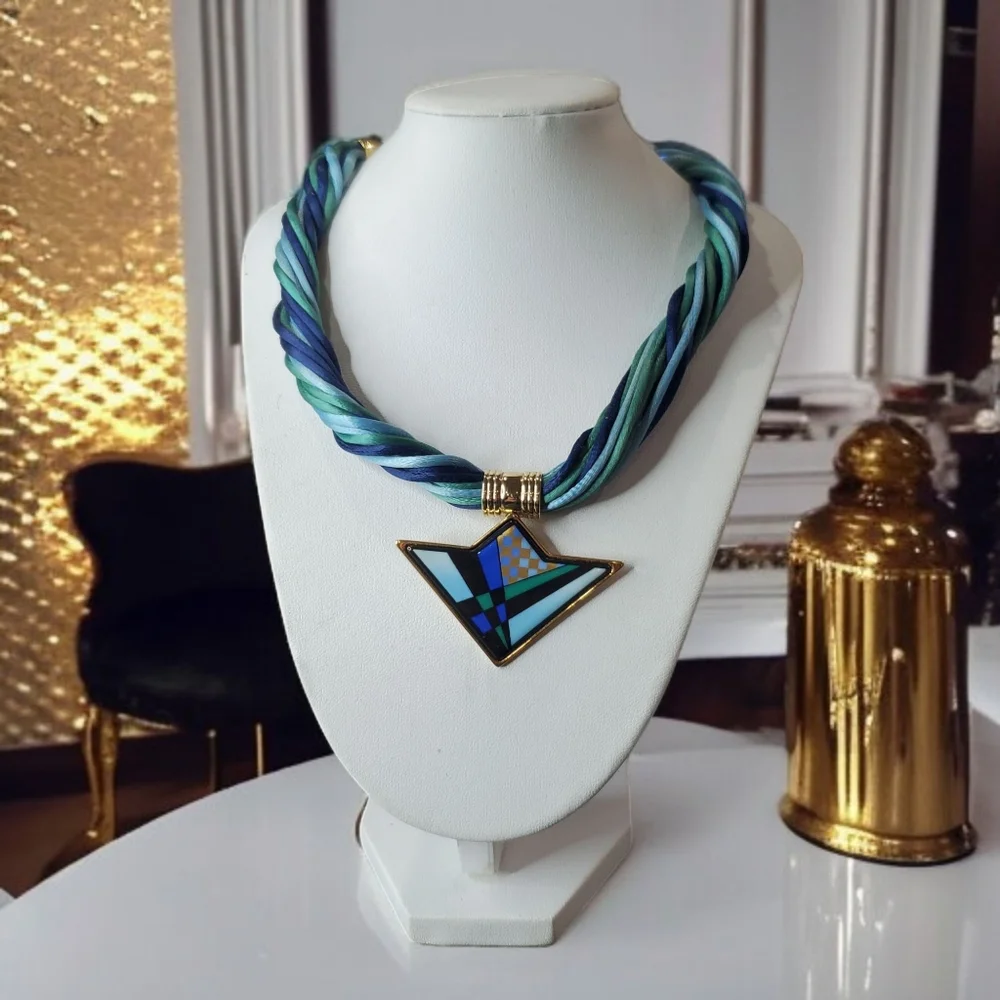 $650 MICHAELA FREY FREY WILLE Geo Necklace Austria